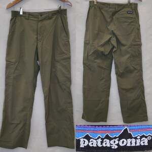 Patagonia Nylon Hiking/Climbing Pants Men's 30 x 32 Khaki Green #W5825